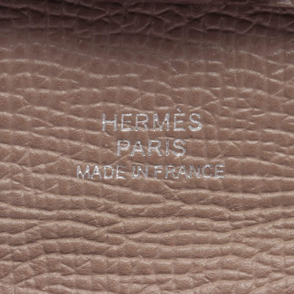 Hermès Bastia Veau Epsom Etoupe Silver Metal fittings C: 2018