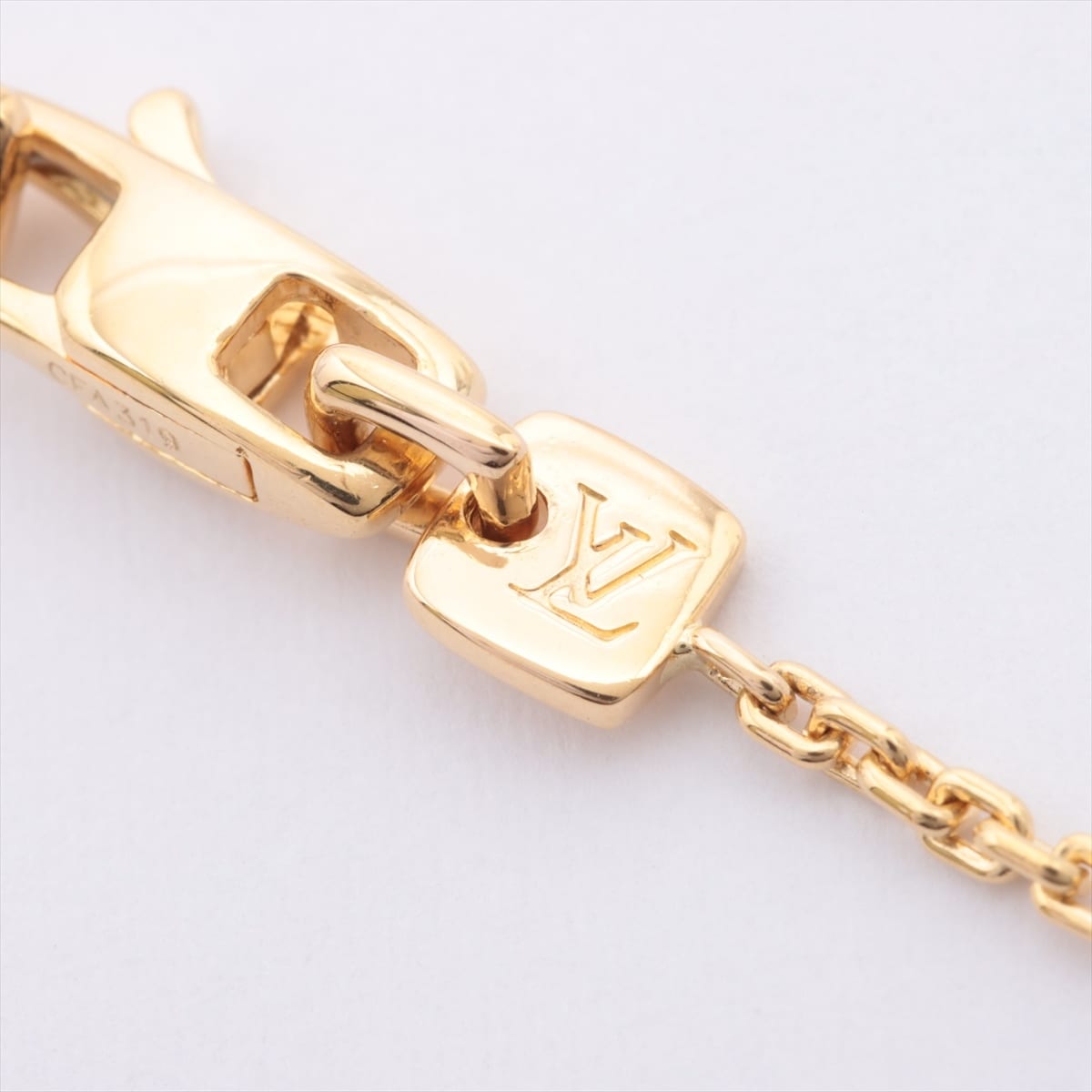 Louis Vuitton Palm tree diamond Necklace 750(YG) 9.3g
