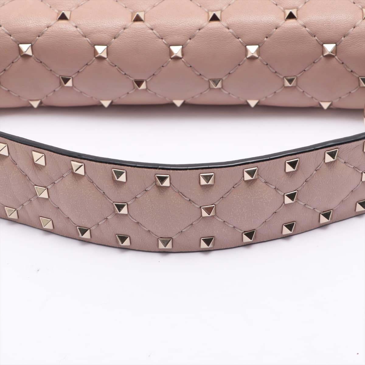Valentino Garavani leather x studs Chain shoulder bag Pink