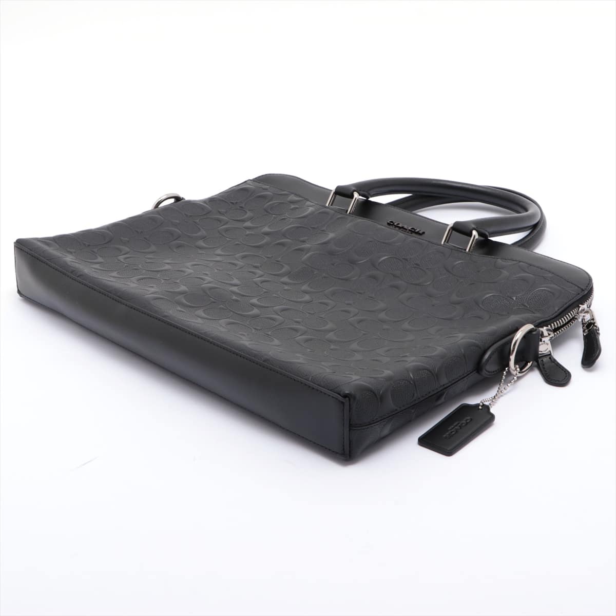 COACH Signature Leather Briefcase Black F73419