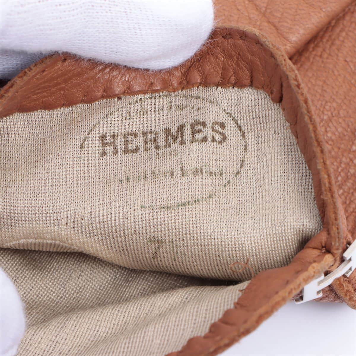 Hermès H Logo Grove Leather Brown
