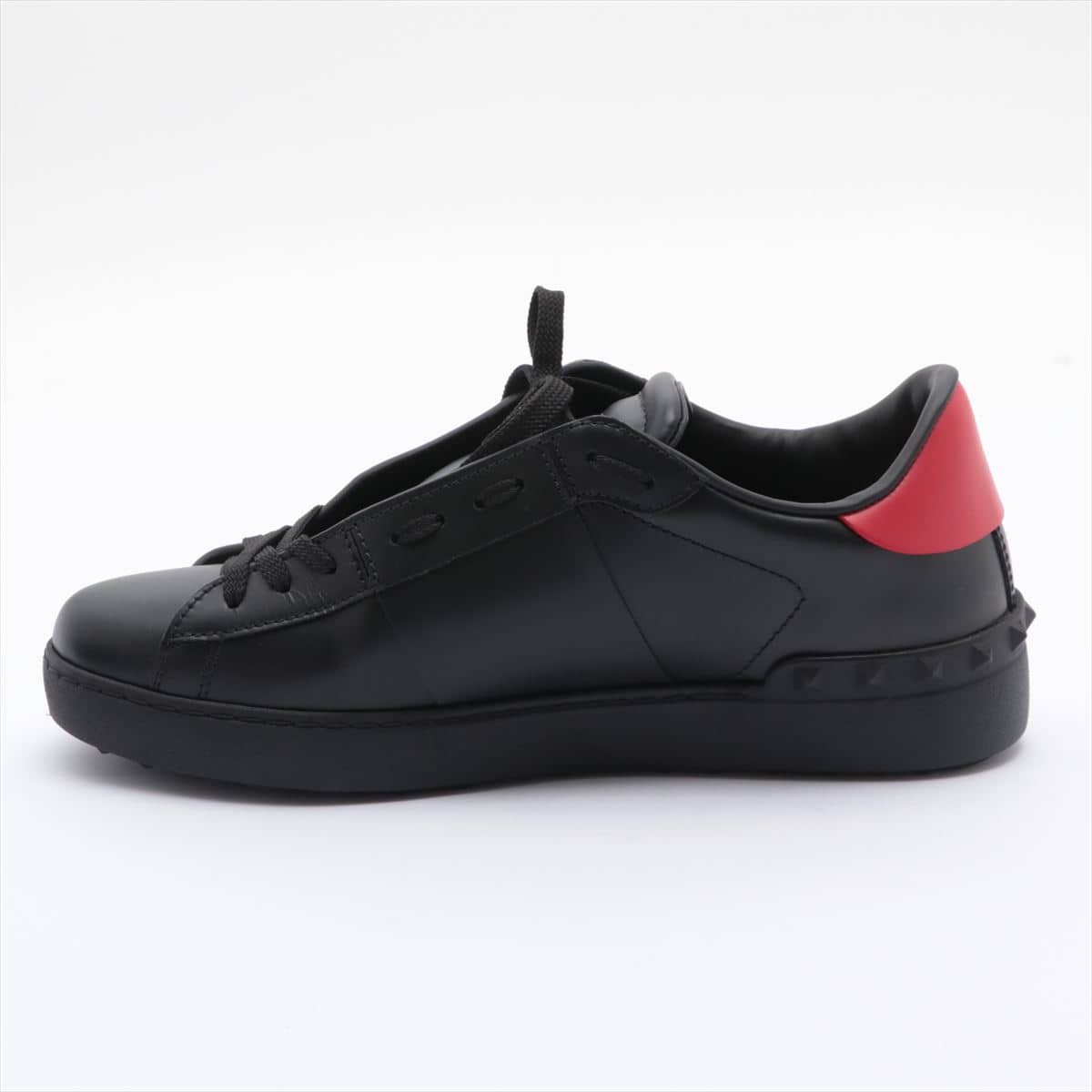Valentino Garavani Leather Sneakers 40 Men's Red x Black TY2S0830