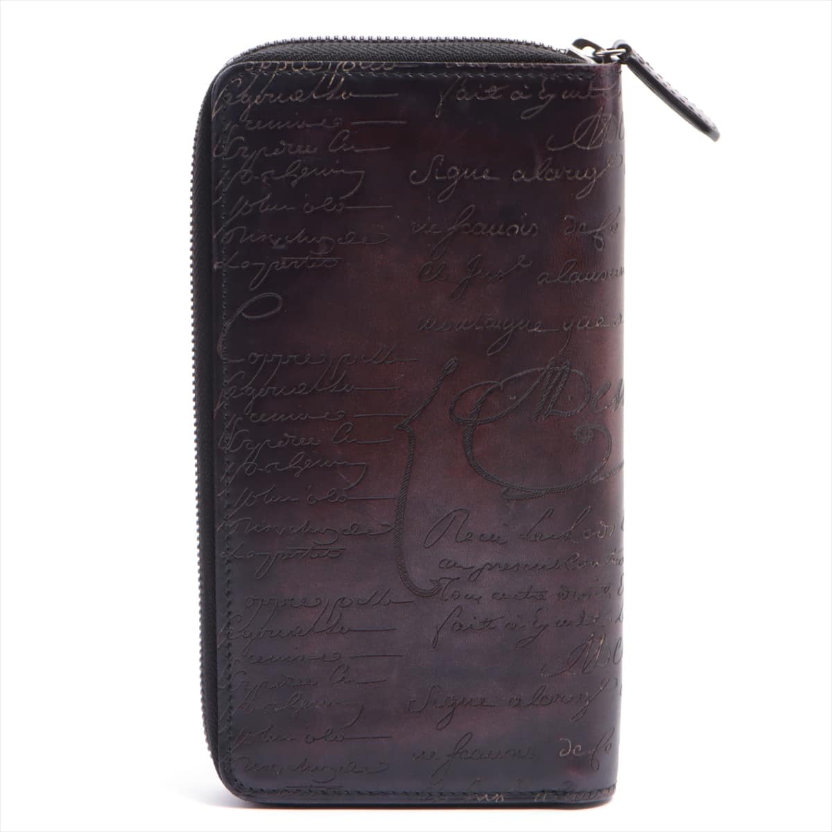 Berluti Calligraphy Leather Wallet Brown
