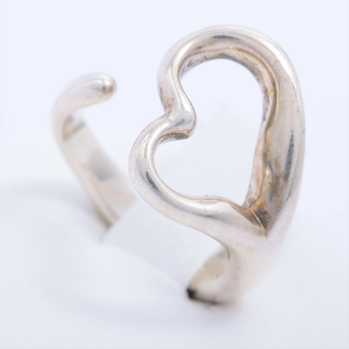 Tiffany Open Heart rings 925 4.6g Silver