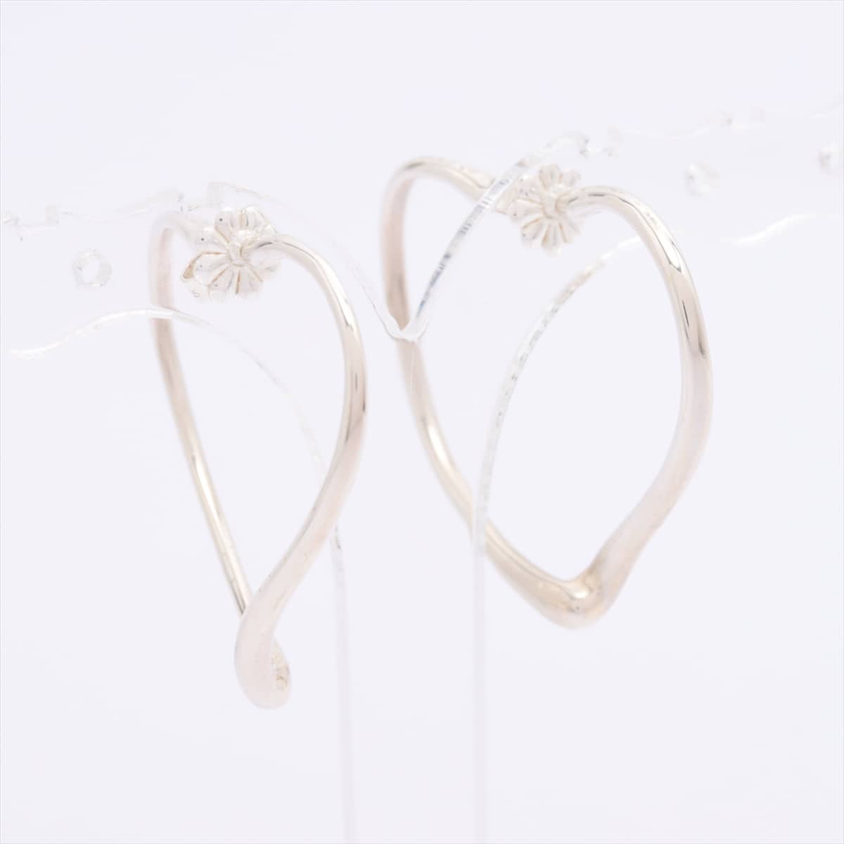 Tiffany Open Heart Piercing jewelry (for both ears) 925 5.9g Silver