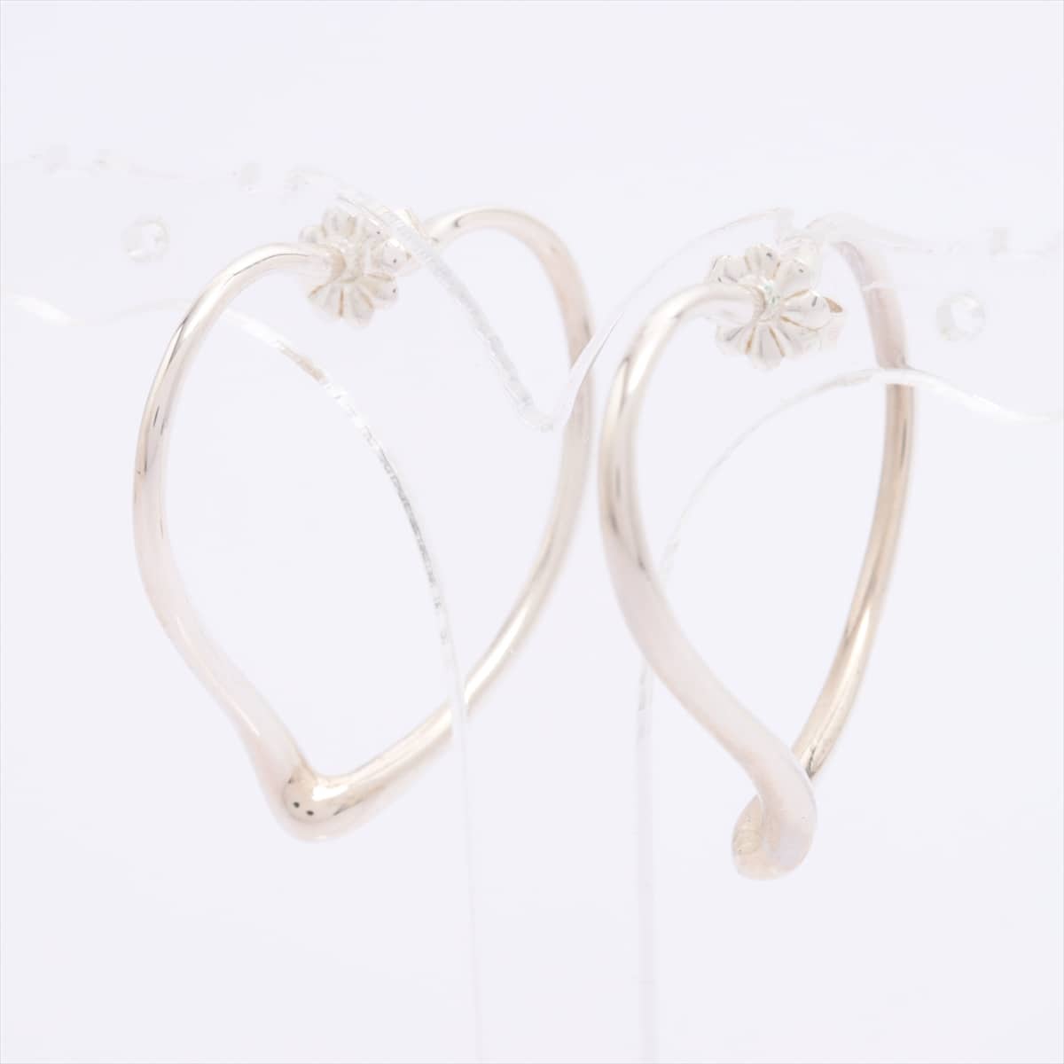 Tiffany Open Heart Piercing jewelry (for both ears) 925 5.9g Silver