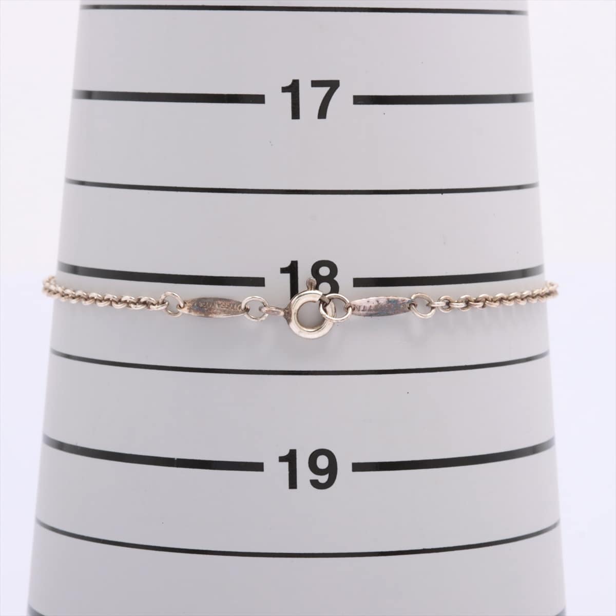 Tiffany Open Heart Bracelet 925 2.6g Silver