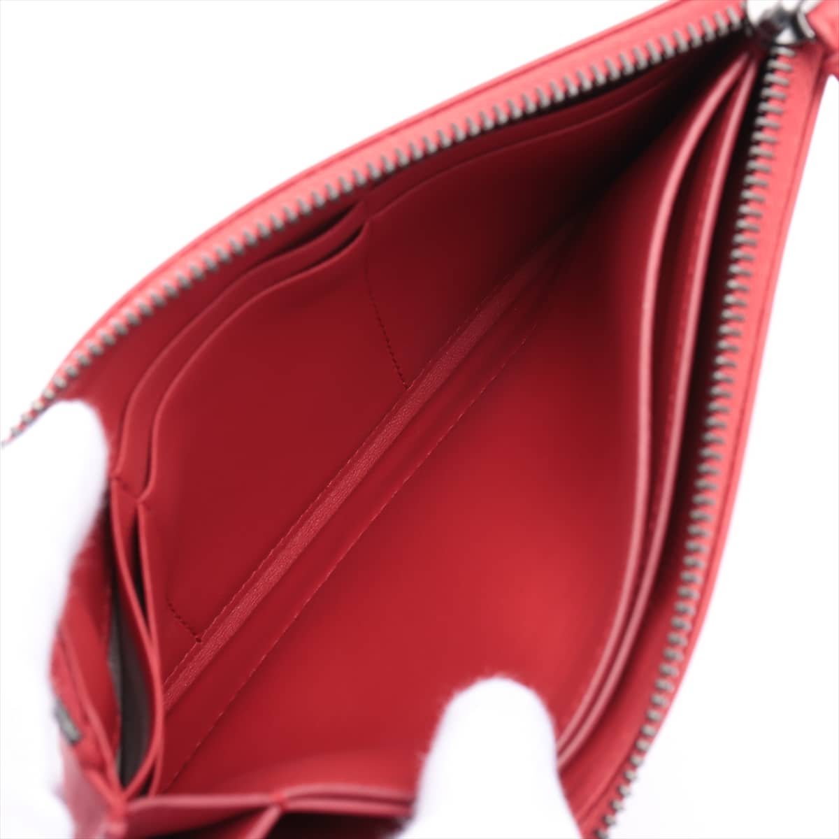 Bottega Veneta Intrecciato Leather Clutch bag Red