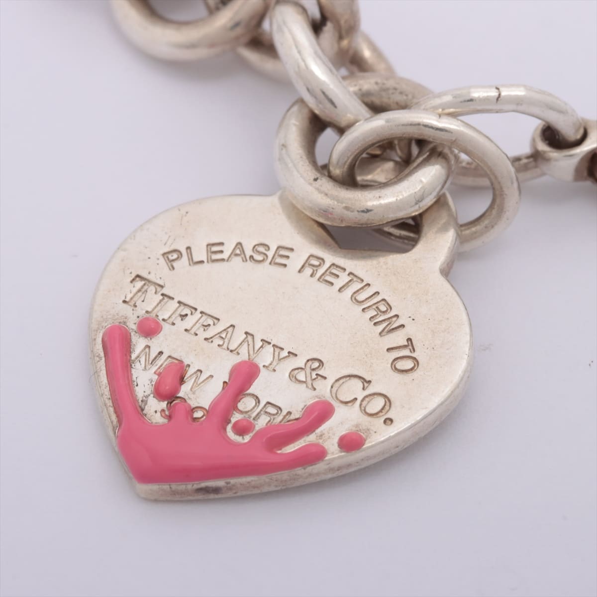 Tiffany Open Heart Bracelet 925 2.7g Silver