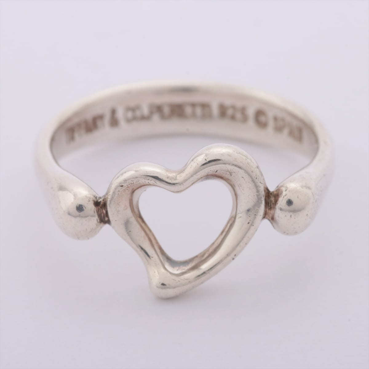 Tiffany Open Heart rings 925 2.4g Silver