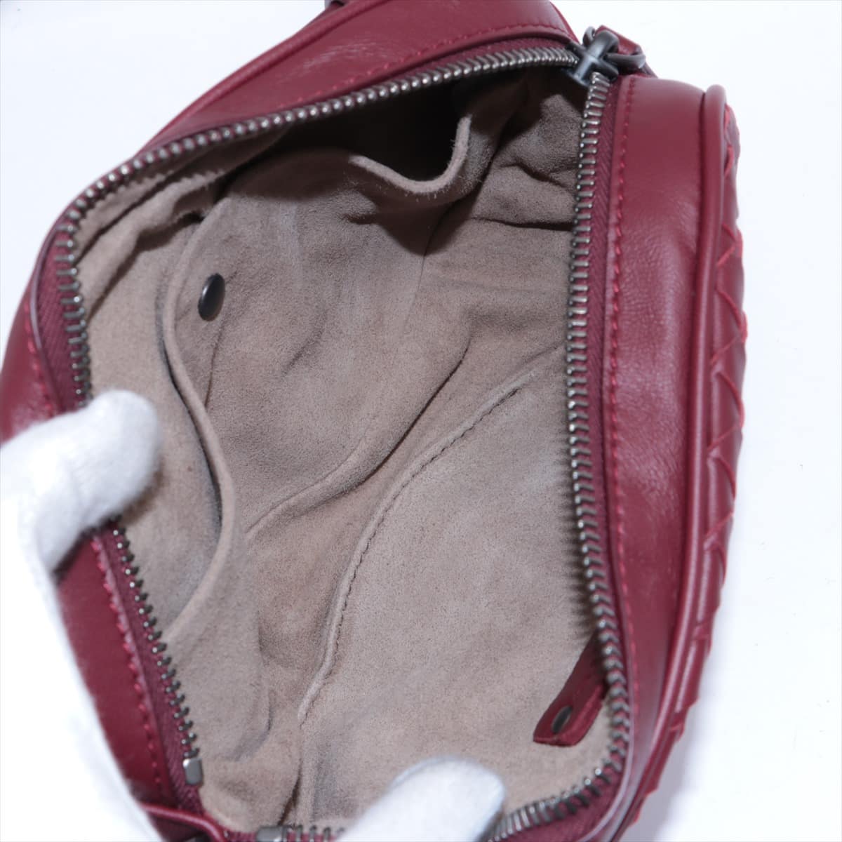 Bottega Veneta Intrecciato Leather Sling backpack Bordeaux
