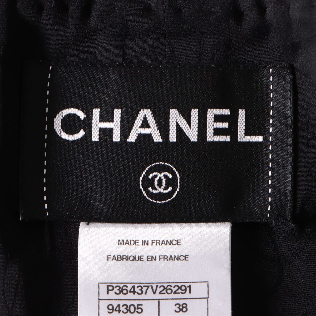 Chanel Coco Button P36 Wool & nylon Setup 38/40 Ladies' Black