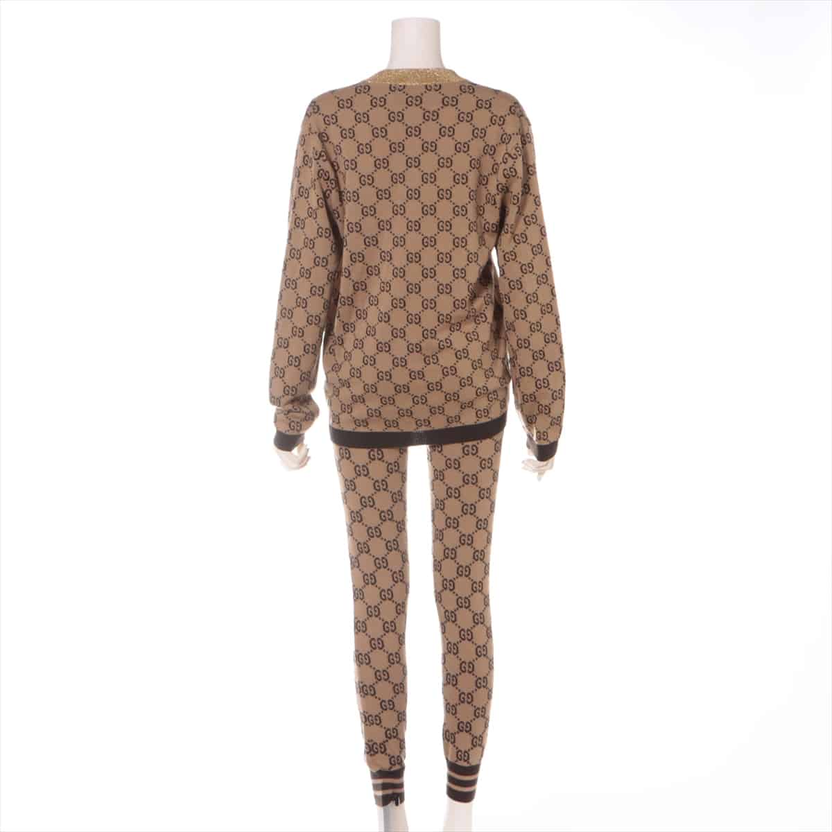 Gucci GG jacquard Wool Setup tops m/bottoms XS Ladies' Beige