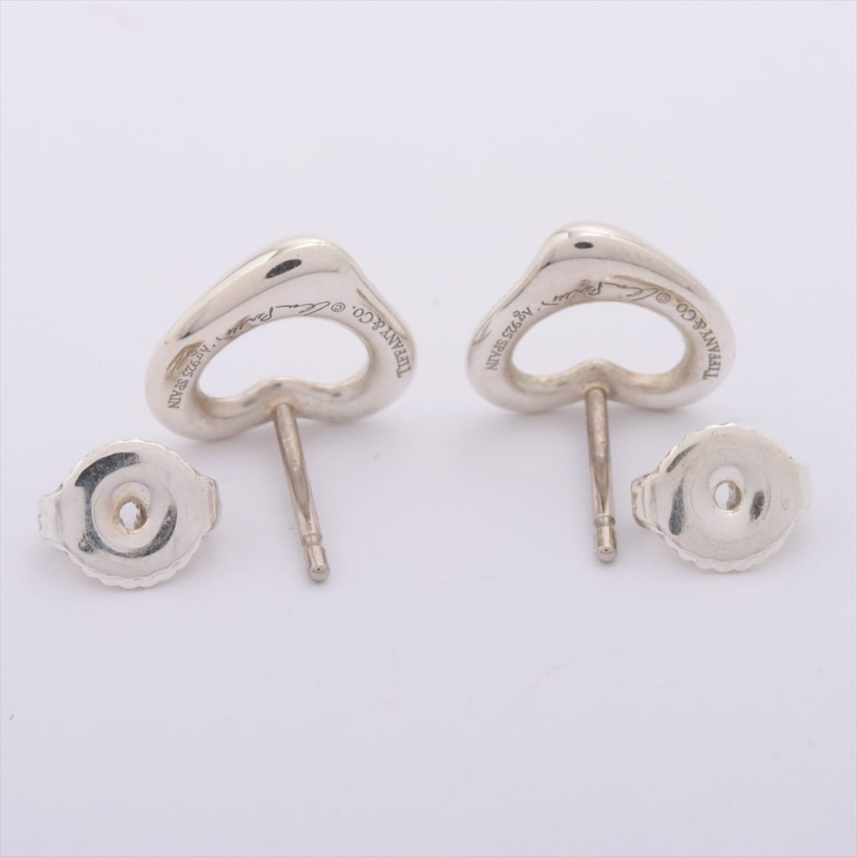 Tiffany Open Heart Piercing jewelry (for both ears) 925 2.2g Silver