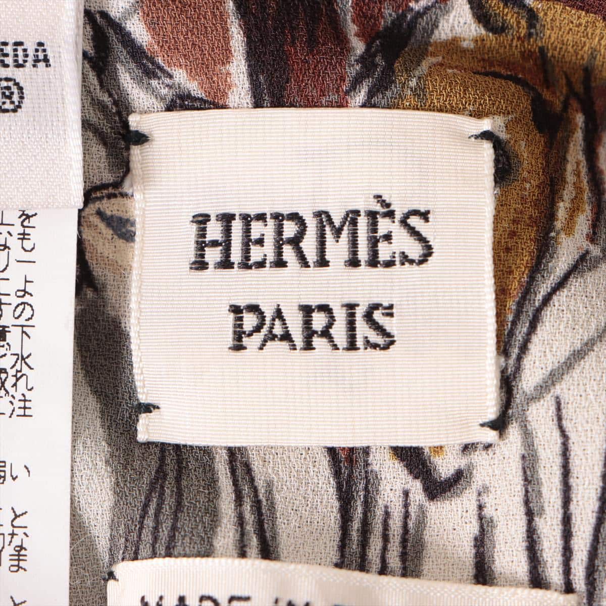 Hermès Silk Skirt 36 Ladies' Beige
