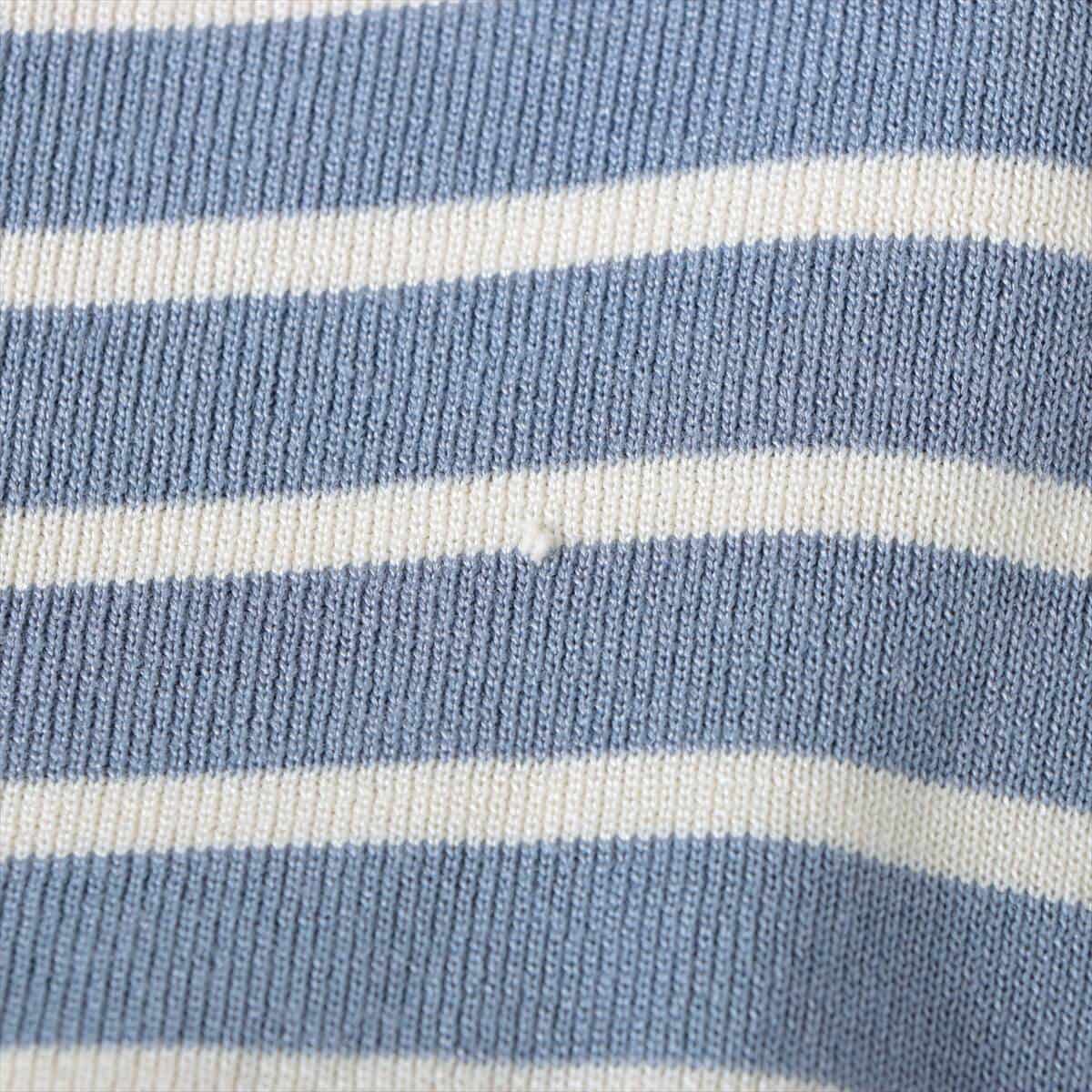 DIOR 21SS Cotton & silk Short Sleeve Knitwear M Men's Blue  183M647AT234