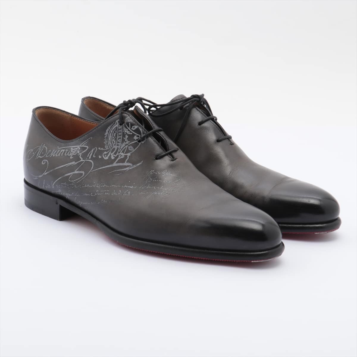 Berluti Calligraphy Leather Shoes 5 1/2 Men's Black With genuine shoe tree