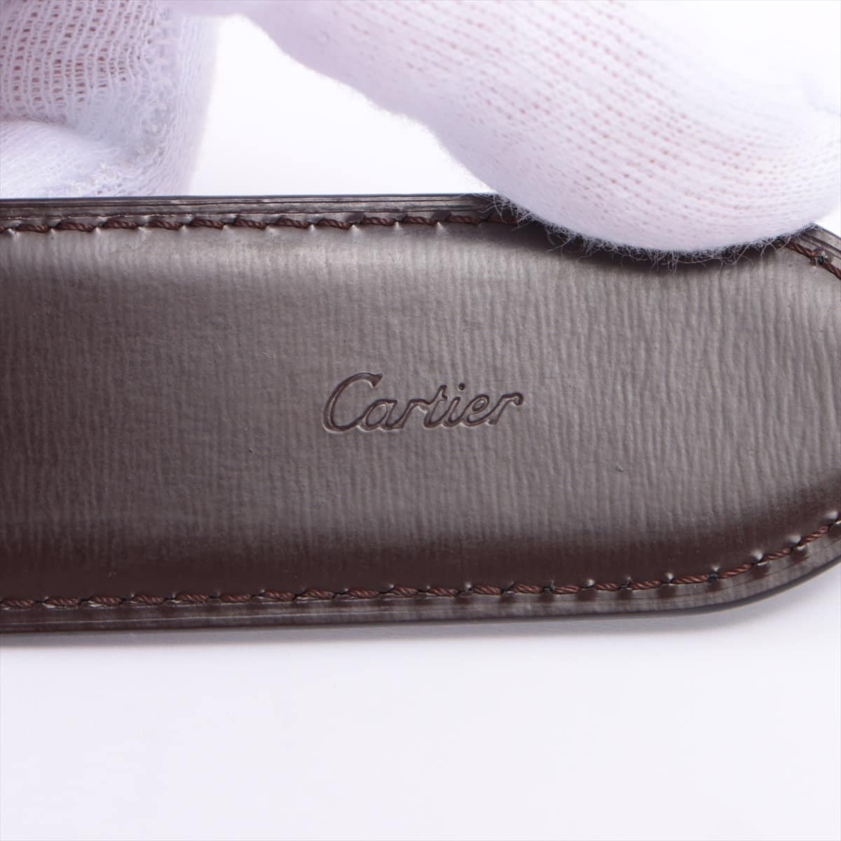 Cartier Santos Belt Leather Black