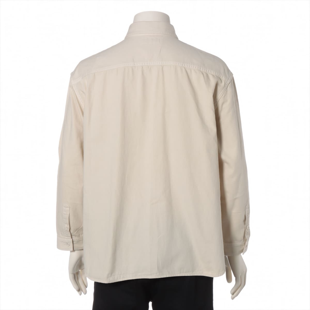 Saint Laurent Paris 17 years Cotton Shirt XL Men's Beige  497533