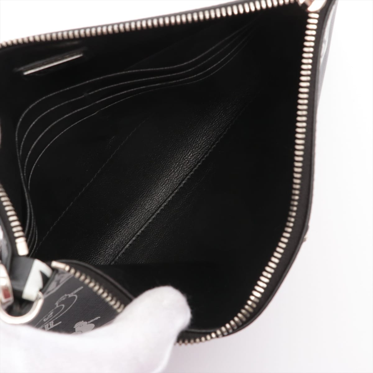 Prada Saffiano Leather Clutch bag Black 2NH005