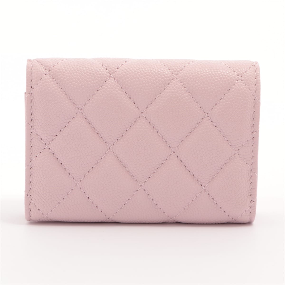 Chanel Matelasse Caviarskin Wallet Pink Gold Metal fittings 31st