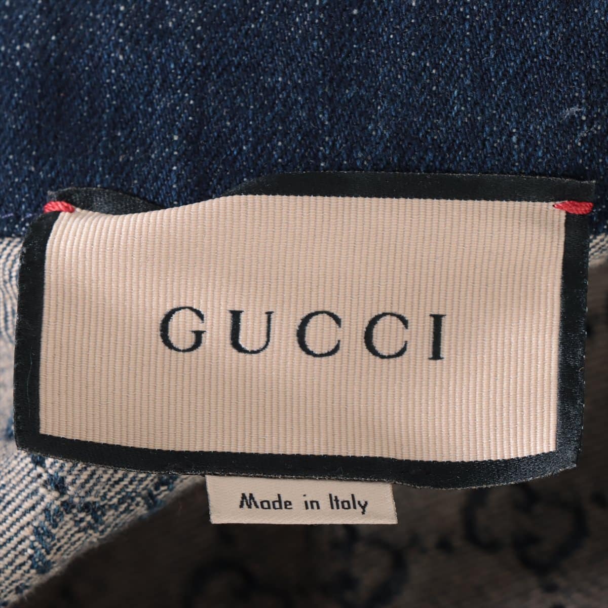 Gucci GG Cotton Dress 42 Ladies' Blue  651391