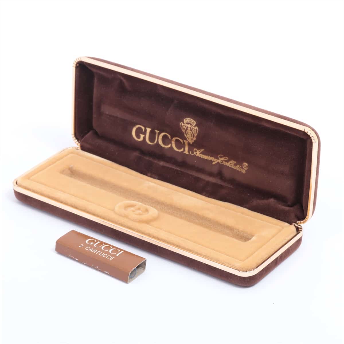 Gucci Sherry Line Fountain pen GP x resin Brown