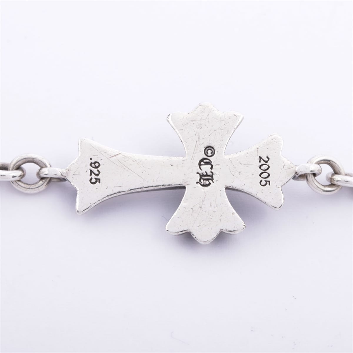 Chrome Hearts Tiny CH Cross Bracelet 925 11.4g Chain