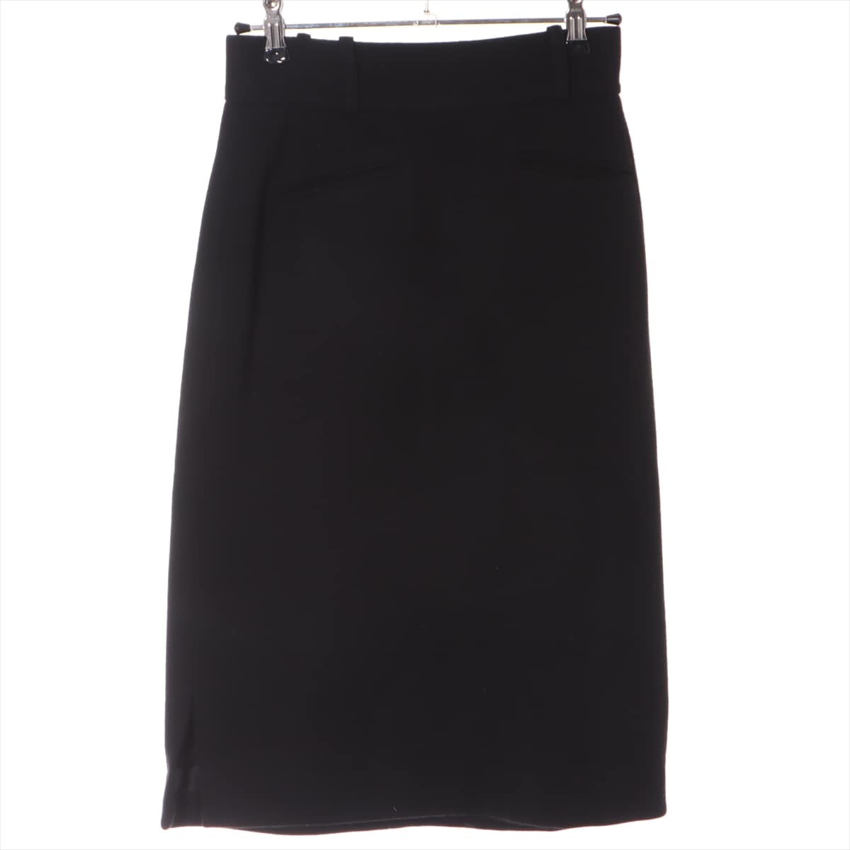 Chanel Coco Button Wool Skirt 36 Ladies' Black