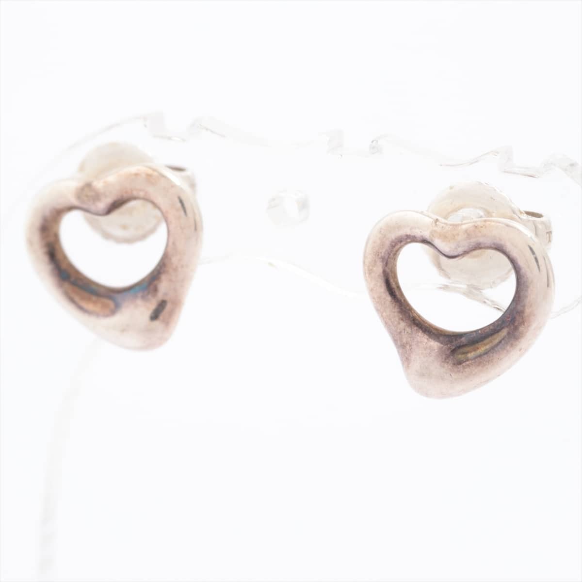 Tiffany Open Heart Piercing jewelry (for both ears) 925 2.3g Silver