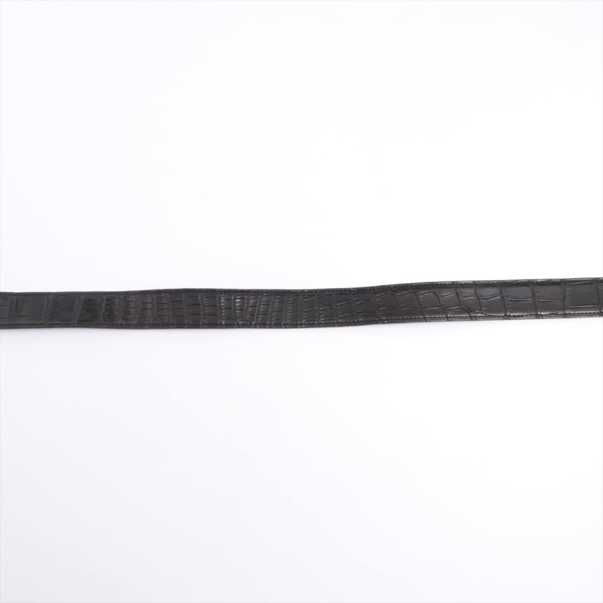 Hermès Touareg H Belt □P:2012 Belt 105 Crocodile Black