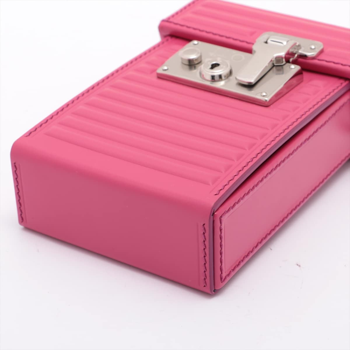 Dunhill GT lock bag Leather Shoulder bag Pink