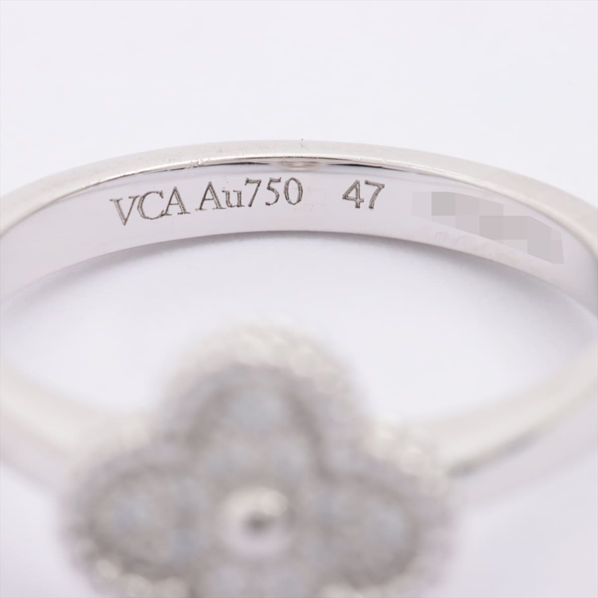 Van Cleef & Arpels Sweet Alhambra diamond rings 750(WG) 3.1g 47
