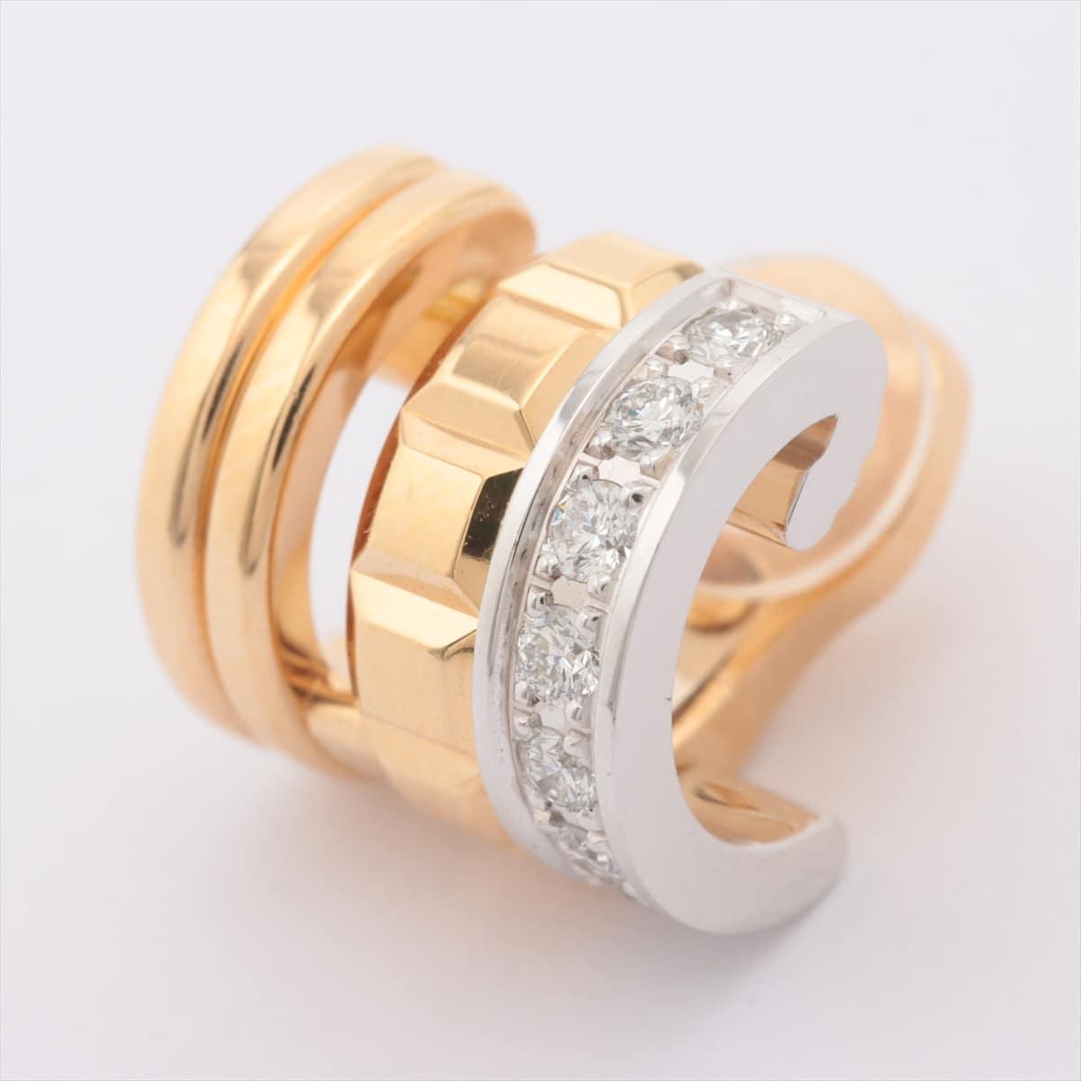 Boucheron Quatre Radiant diamond Earings 750(YG×WG) 4.4g
