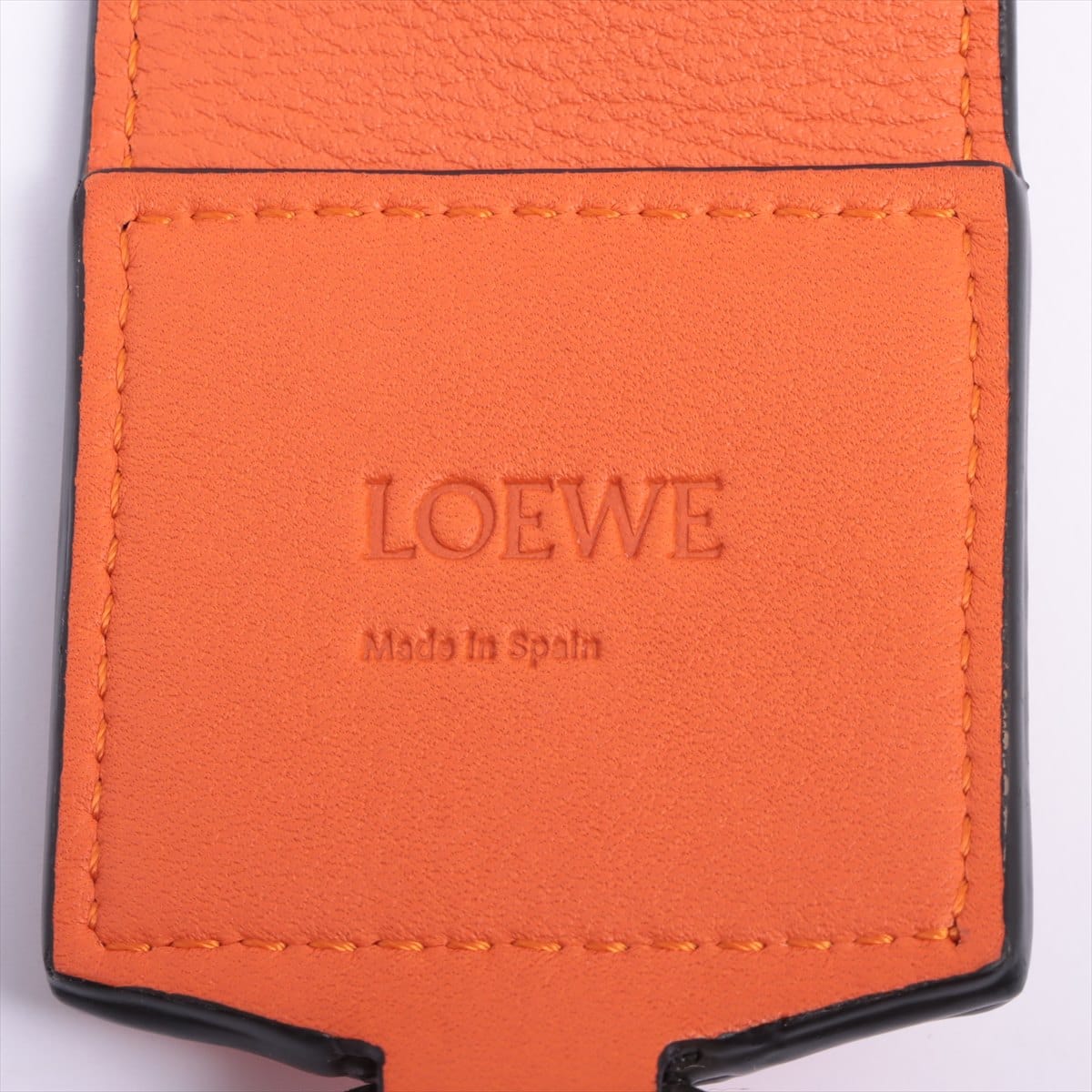 Loewe Anagram Shoulder strap Leather Brown x orange