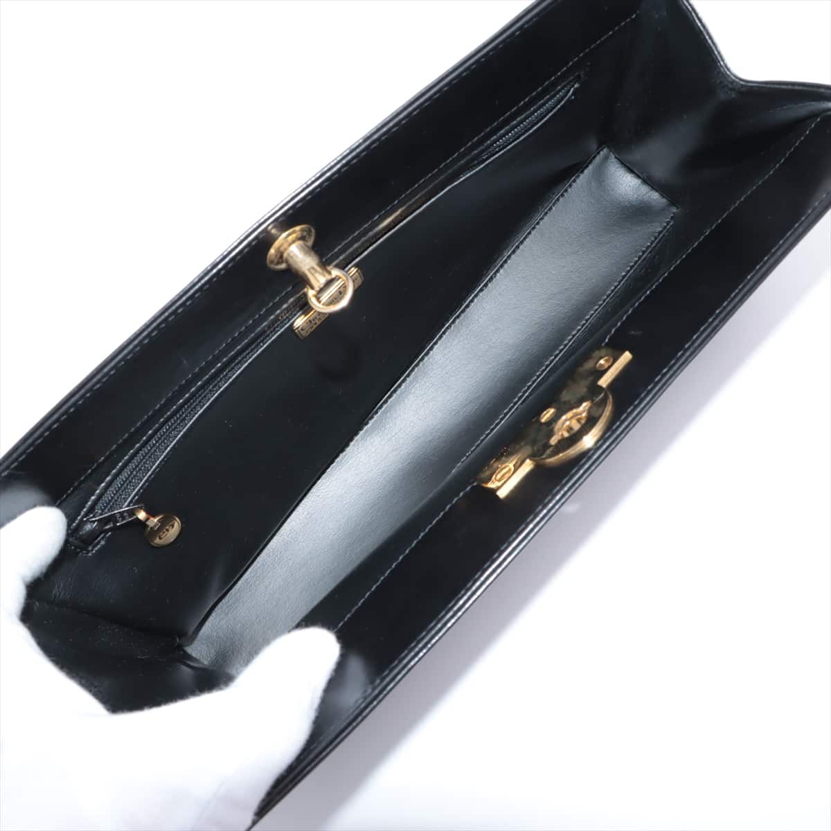 Christian Dior Leather Clutch bag Black