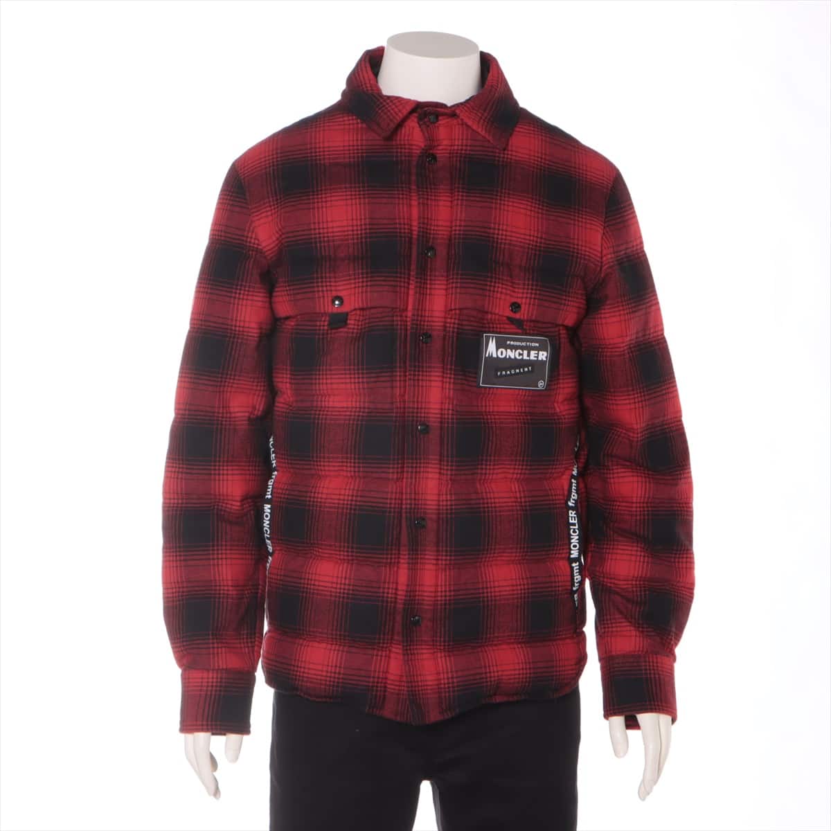 Moncler Genius Fragment DANVER 20 years Cotton & nylon Down jacket 1 Men's Red  Hiroshi Fujiwara Removable hood