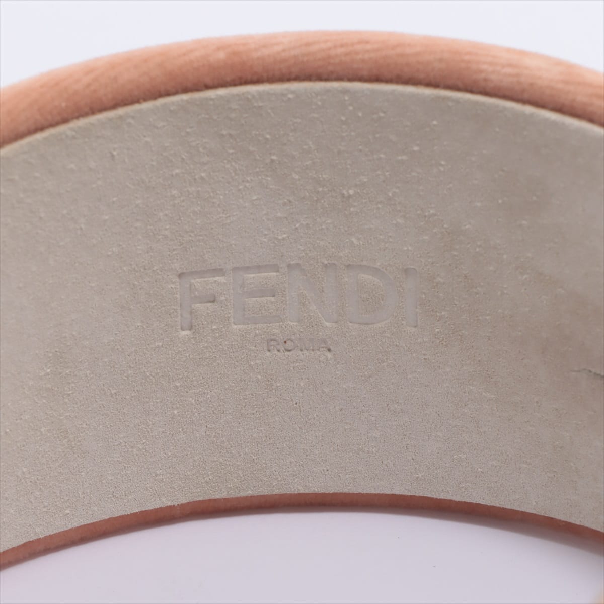 Fendi Logo Headband Velvet Pink