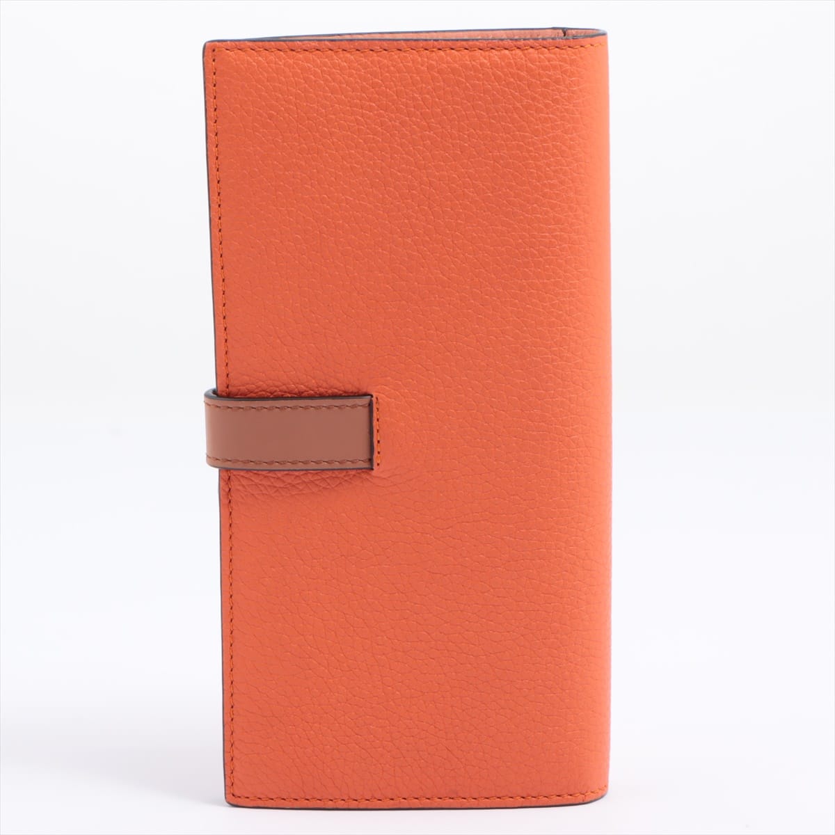 Loewe LARGE VERTICAL WALLET Leather Orange