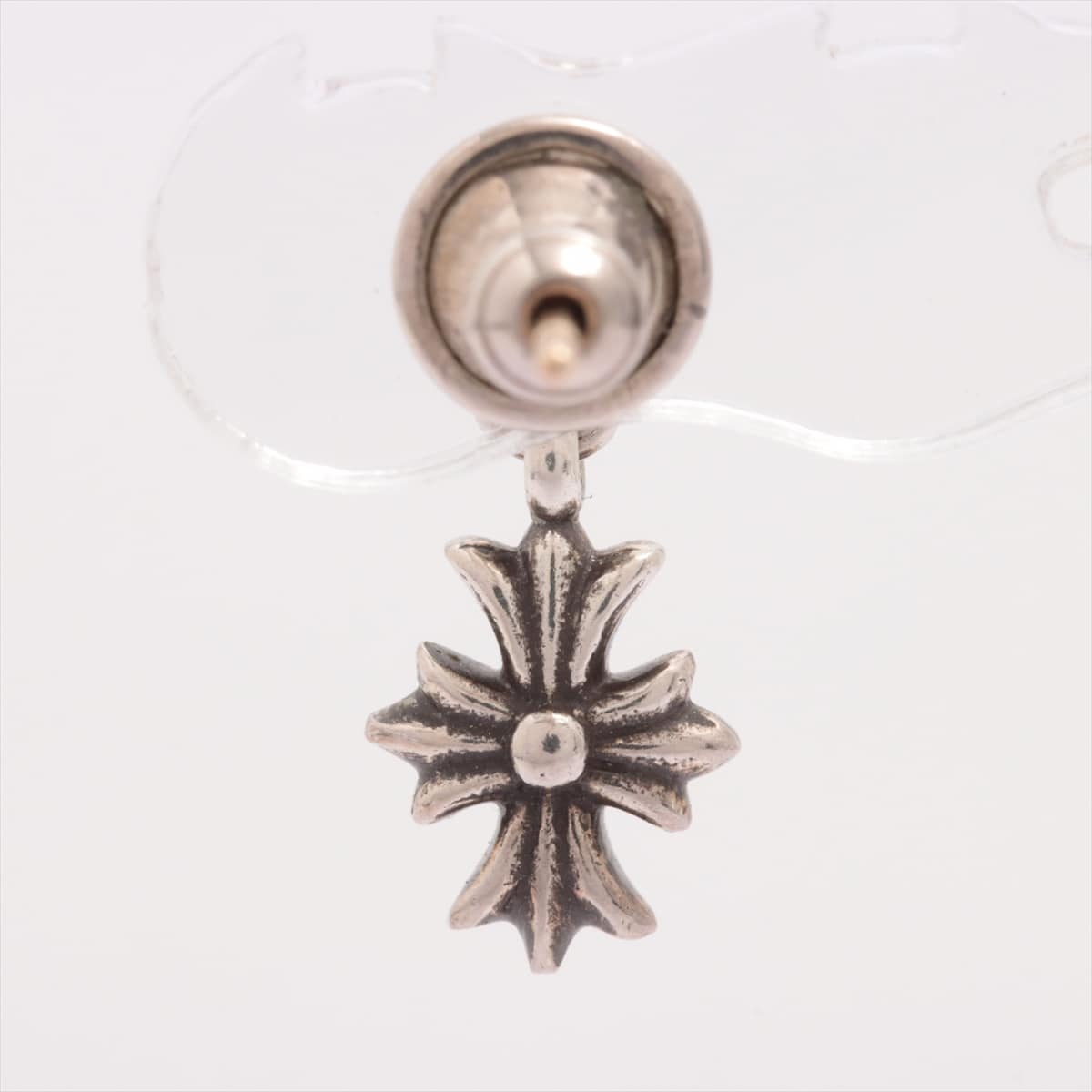 Chrome Hearts CH plus Stud Earrings 925×14K 1.3g With invoice