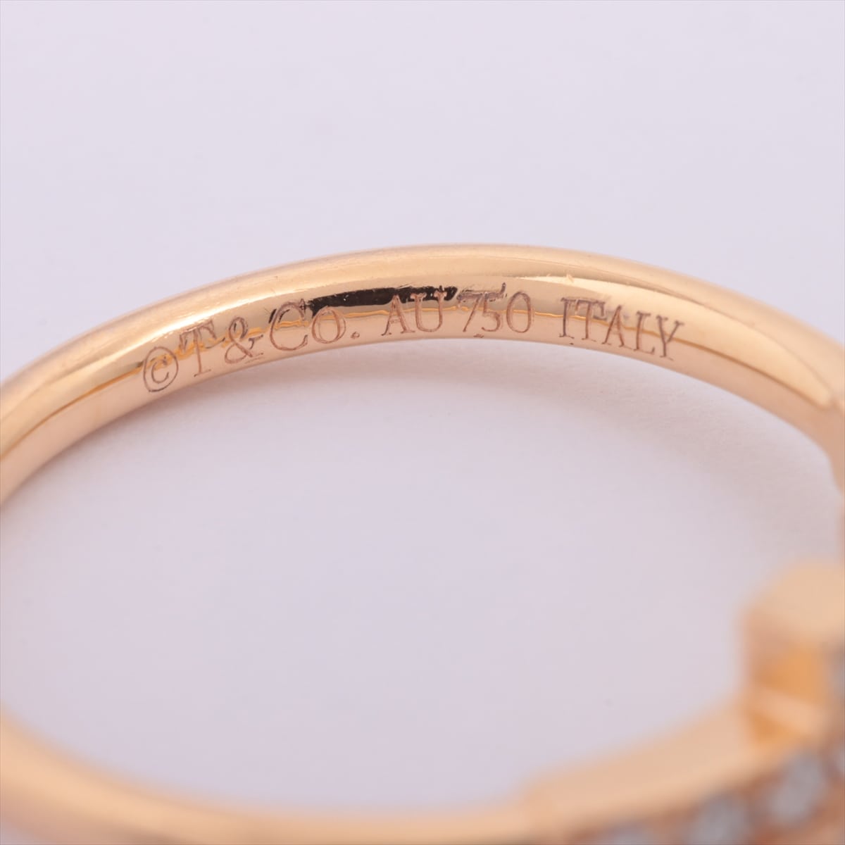 Tiffany T Wire diamond rings 750(PG) 2.3g