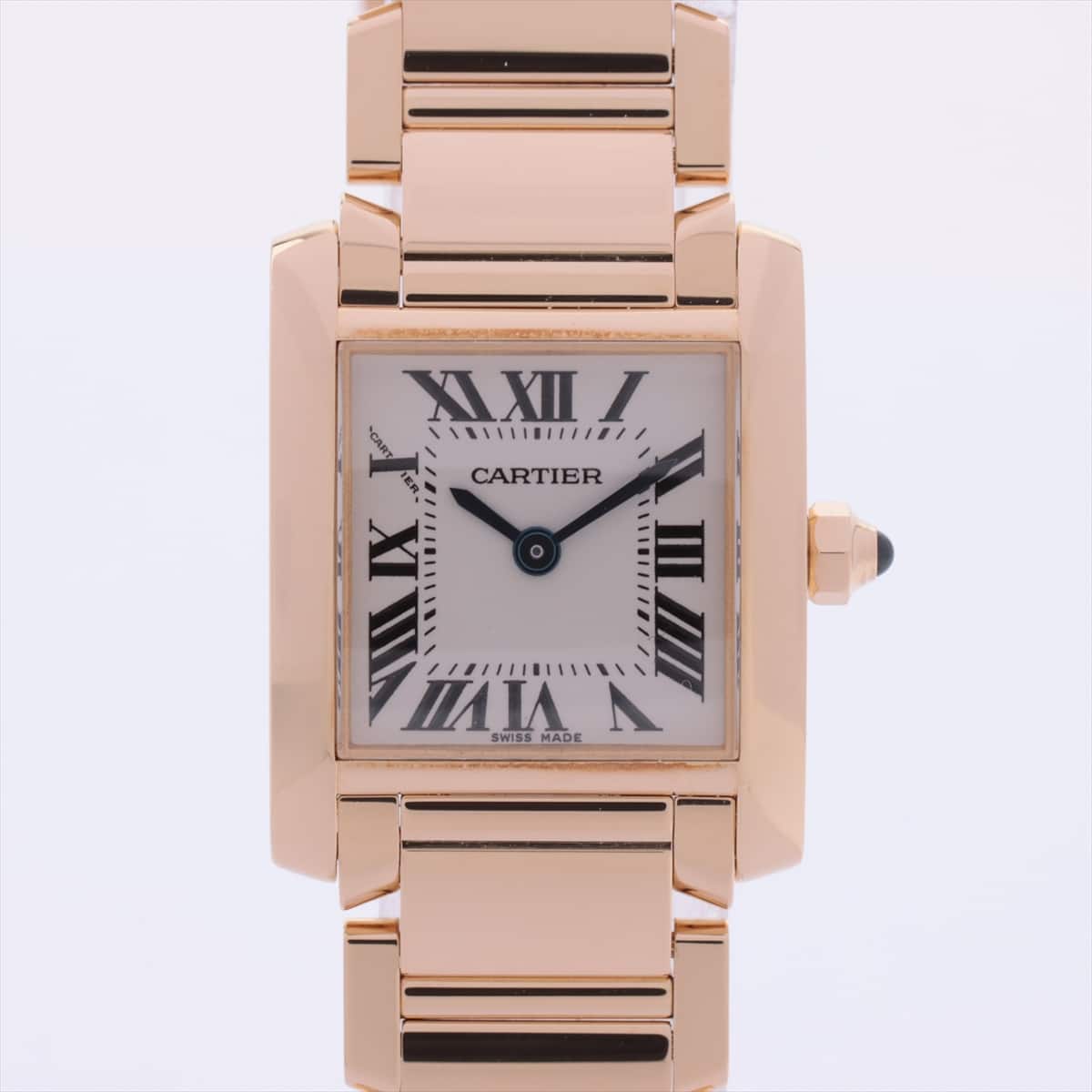 Cartier Tank Francaise SM W50002N2 750 QZ White-Face Extra-Link3