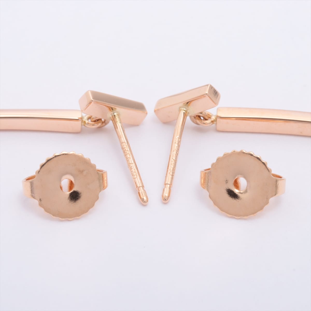 Tiffany T wire bar Piercing jewelry 750(PG) 3.9g