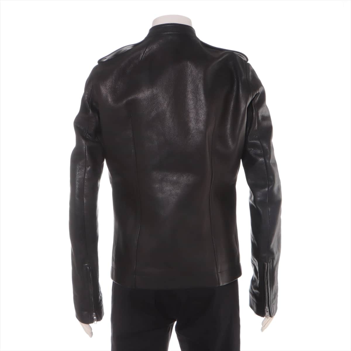 Rick Owens Leather Leather jacket 50 Men's Black  RU16S3772