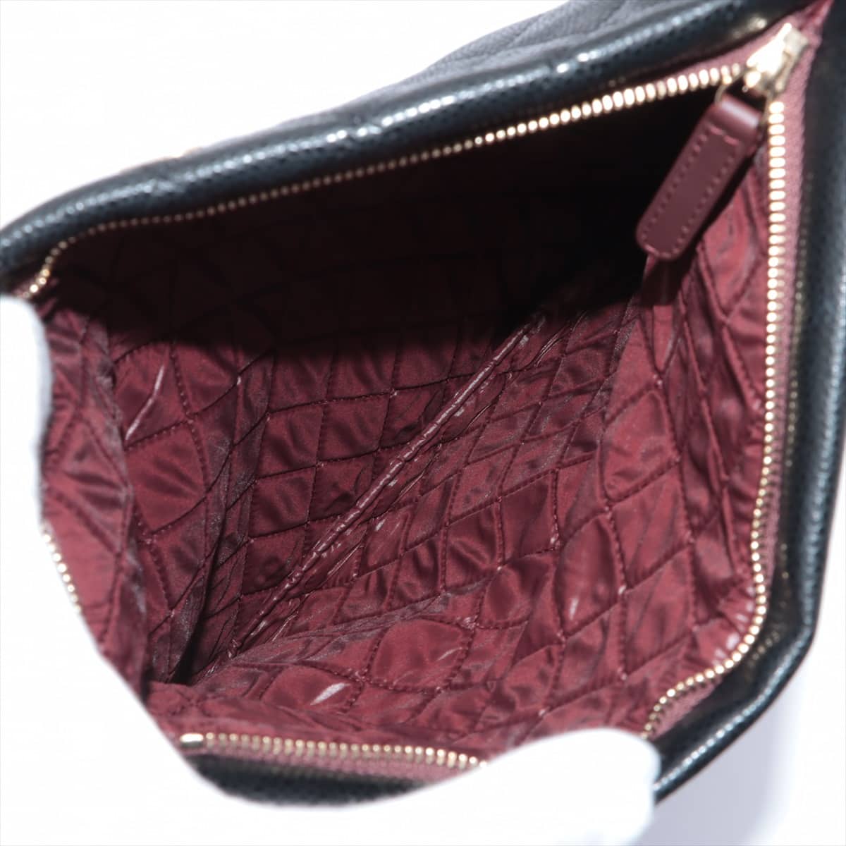 Chanel Matelasse Caviarskin Clutch bag Black Gold Metal fittings 21XXXXXX