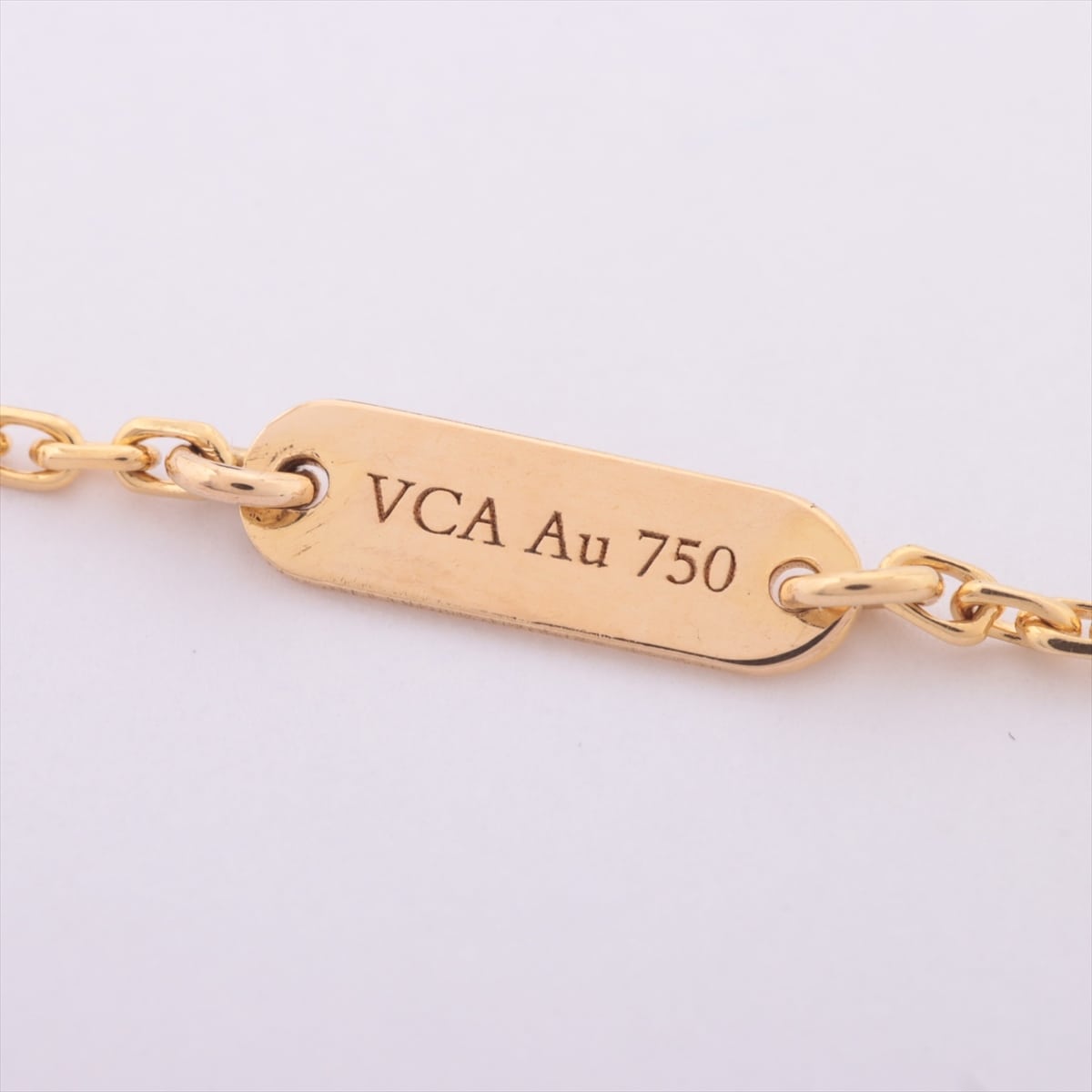 Van Cleef & Arpels Vintage Alhambra shells Necklace 750(YG) 5.0g