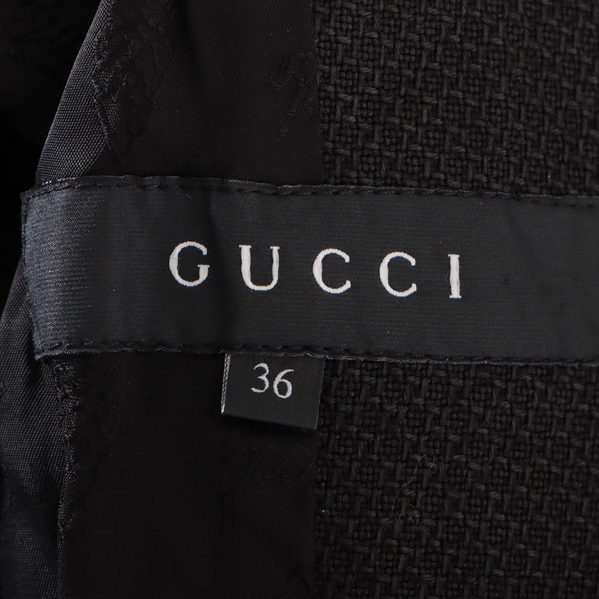 Gucci 07 Linen Dress 36 Ladies' Black  193483