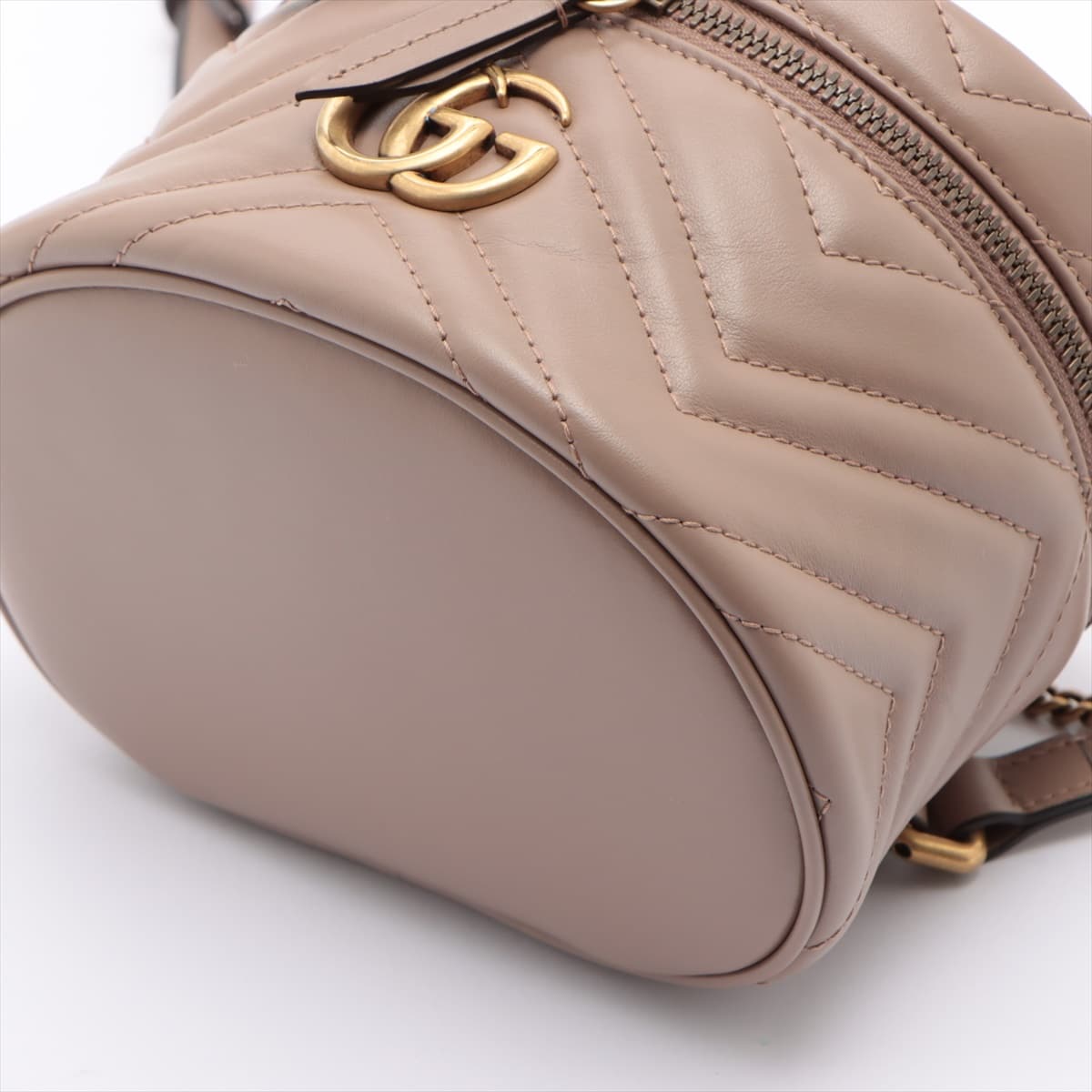 Gucci GG Marmont Leather Backpack Beige 598594