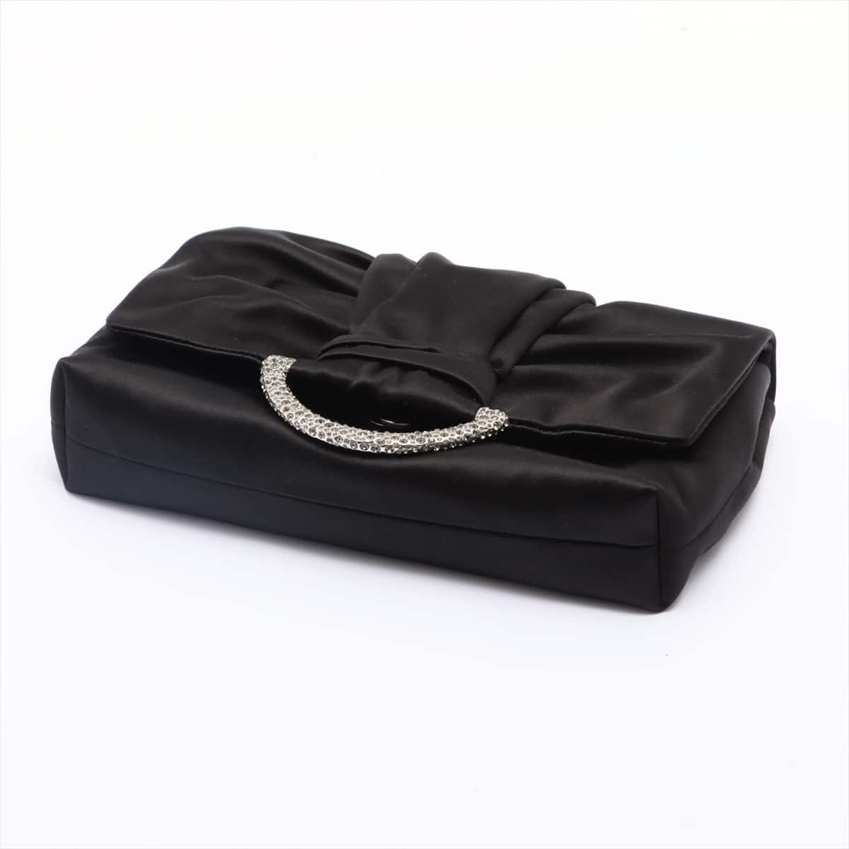 Christian Dior Satin Clutch bag Black