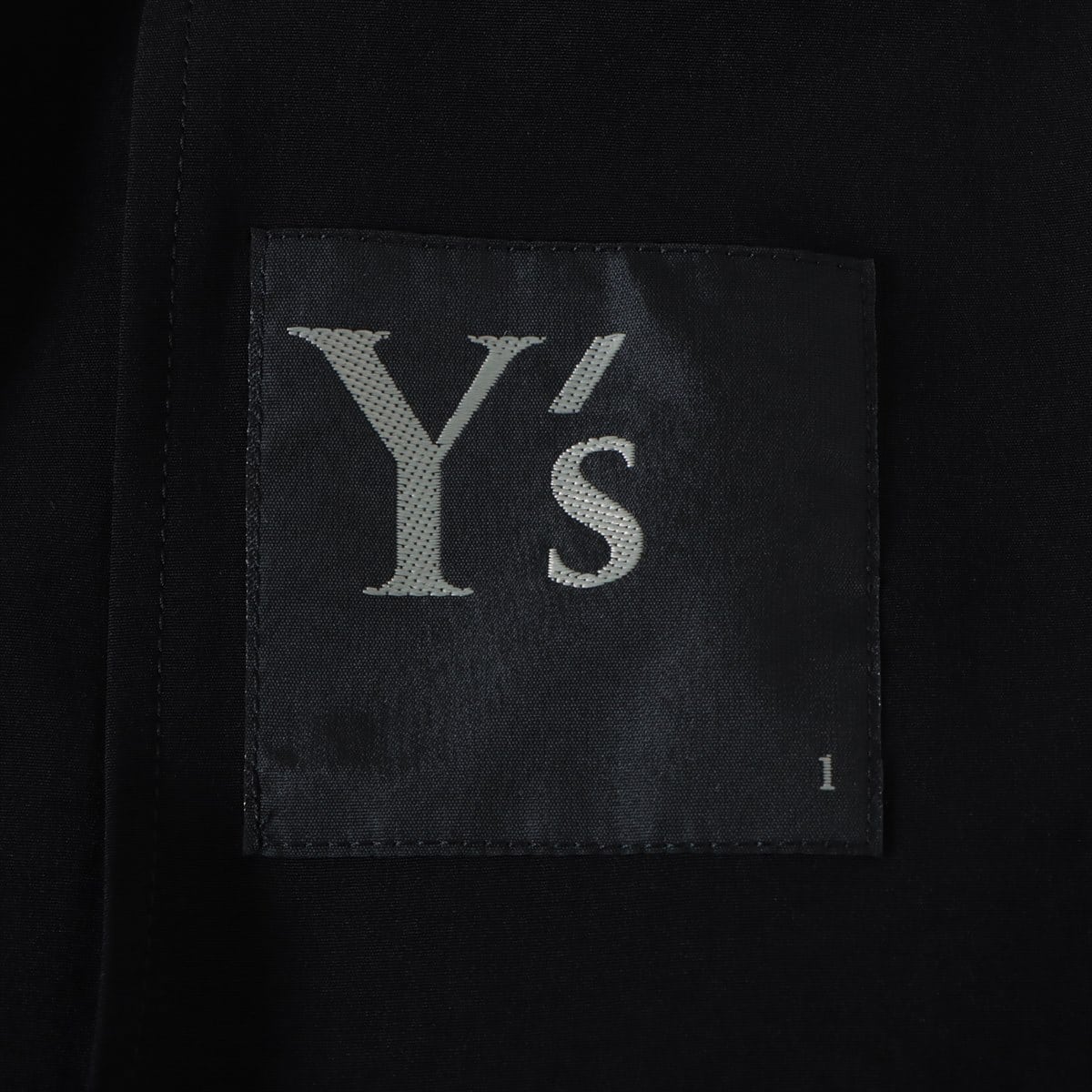 Y's Triacetate Shirt dress 1 Ladies' Black  YQ-C02-500
